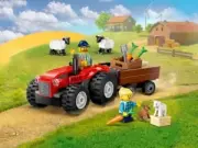 Lego 60461 Red Farm Tractor with Trailer & Sheep (Красный фермерский трактор с прицепом и овцами)